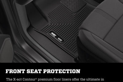 Husky Liners 19-21 Silverado/Sierra 1500/2500/3500 Double Cab X-ACT 2nd Seat Floor Liner - BLK - Mats
