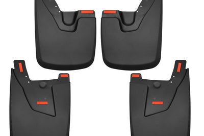 Husky Liners 19-22 Ram 2500/3500 with OEM Fender Flares Custom-Molded Front & Rear Mud Guards - Body Armor Protection