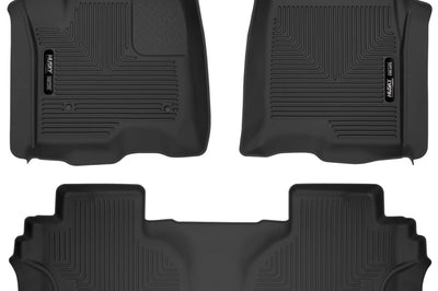 Husky Liners 19-23 Chevrolet Silverado 1500 CC X-Act Contour Front & Second Seat Floor - Mats