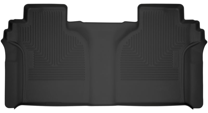 Husky Liners 19-23 Chevy Silverado 1500 CC X-Act Contour Black 2nd Seat Floor (Full Coverage) - Mats