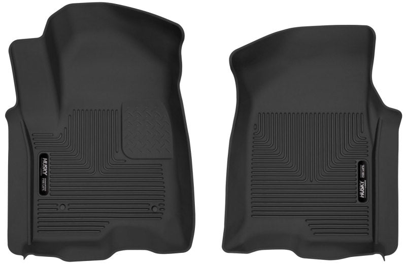 Husky Liners 19-23 Chevy Silverado 1500 Crew Cab/Double Cab X-Act Contour Front Black Floor - Mats