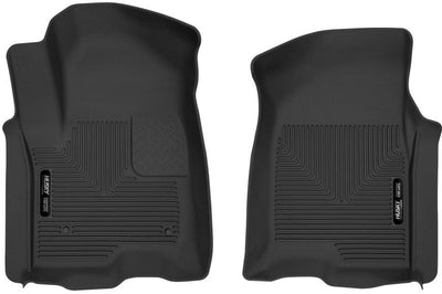 Husky Liners 19-23 Chevy Silverado 1500 Crew Cab/Double Cab X-Act Contour Front Black Floor - Mats