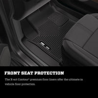 Husky Liners 19-23 Chevy Silverado 1500 Crew Cab/Double Cab X-Act Contour Front Black Floor - Mats