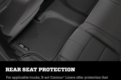 Husky Liners 19-23 GMC Sierra 1500 CC / 20-23 2500/3500 HD w/o Store Box 2nd Seat Lner BLK - Floor Mats