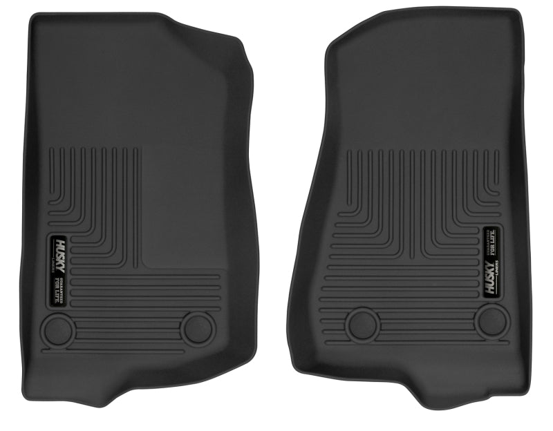 Husky Liners 19-24 Jeep Wrangler JL/JLU X-Act Contour Black Front Floor - Mats