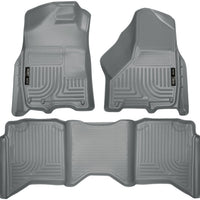 Husky Liners 2012 Dodge Ram 1500/2500/3500 Crew Cab WeatherBeater Combo Gray Floor - Mats