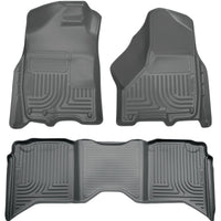 Husky Liners 2012 Dodge Ram 1500/2500/3500 Crew Cab WeatherBeater Combo Gray Floor - Mats