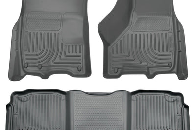 Husky Liners 2012 Dodge Ram 1500/2500/3500 Crew Cab WeatherBeater Combo Gray Floor - Mats