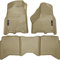 Husky Liners 2012 Dodge Ram 1500/2500/3500 Crew Cab WeatherBeater Combo Tan Floor - Mats
