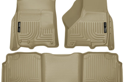 Husky Liners 2012 Dodge Ram 1500/2500/3500 Crew Cab WeatherBeater Combo Tan Floor - Mats