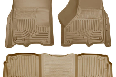 Husky Liners 2012 Dodge Ram 1500/2500/3500 Crew Cab WeatherBeater Combo Tan Floor - Mats