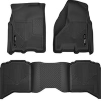 Husky Liners 2012 Dodge Ram 1500/2500 Crew Cab WeatherBeater Combo Black Floor - Mats