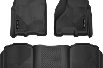 Husky Liners 2012 Dodge Ram 1500/2500 Crew Cab WeatherBeater Combo Black Floor - Mats