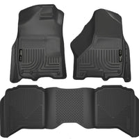 Husky Liners 2012 Dodge Ram 1500/2500 Crew Cab WeatherBeater Combo Black Floor - Mats