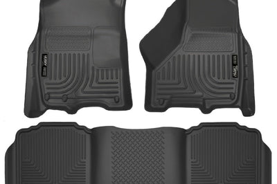 Husky Liners 2012 Dodge Ram 1500/2500 Crew Cab WeatherBeater Combo Black Floor - Mats
