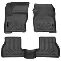 Husky Liners 2012 Ford Focus (4DR/5DR) WeatherBeater Combo Black Floor - Mats