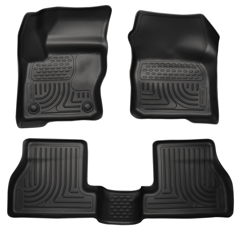 Husky Liners 2012 Ford Focus (4DR/5DR) WeatherBeater Combo Black Floor - Mats