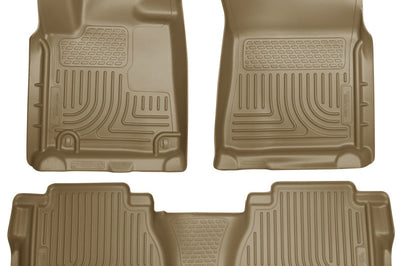 Husky Liners 2012 Toyota Tundra Double/CrewMax Cab WeatherBeater Combo Tan Floor - Mats