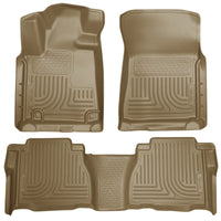 Husky Liners 2012 Toyota Tundra Double/CrewMax Cab WeatherBeater Combo Tan Floor - Mats