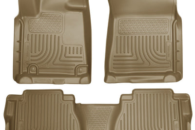 Husky Liners 2012 Toyota Tundra Double/CrewMax Cab WeatherBeater Combo Tan Floor - Mats