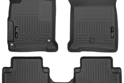 Husky Liners 2013 Honda Accord WeatherBeater Black Front & 2nd Seat Floor (4-Door Sedan Only) - Mats
