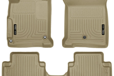 Husky Liners 2013 Honda Accord WeatherBeater Tan Front & 2nd Seat Floor (4-Door Sedan Only) - Mats
