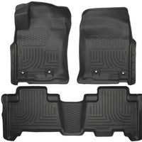Husky Liners 2013 Toyota 4Runner WeatherBeater Black Front & 2nd Seat Floor - Mats