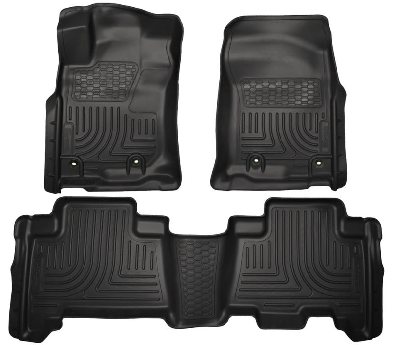 Husky Liners 2013 Toyota 4Runner WeatherBeater Black Front & 2nd Seat Floor - Mats
