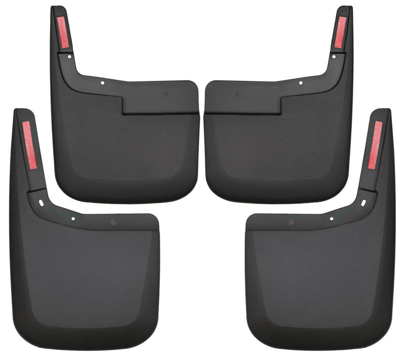 Husky Liners 2015-2017 Ford F-150 w/o Fender Flares Front and Rear Mud Guards - Black - Body Armor & Protection