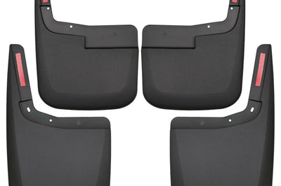 Husky Liners 2015-2017 Ford F-150 w/o Fender Flares Front and Rear Mud Guards - Black - Body Armor & Protection
