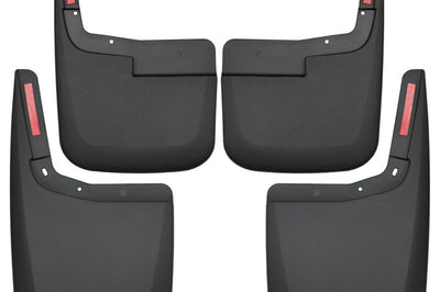Husky Liners 2015-2017 Ford F-150 w/o Fender Flares Front and Rear Mud Guards - Black - Body Armor & Protection