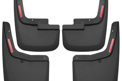Husky Liners 2015-2017 Ford F-150 w/ OE Fender Flares Front and Rear Mud Guards - Black - Body Armor & Protection