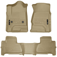 Husky Liners 2015 Chevy/GMC Suburban/Yukon XL WeatherBeater Combo Tan Front & 2nd Seat Floor - Mats