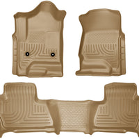 Husky Liners 2015 Chevy/GMC Suburban/Yukon XL WeatherBeater Combo Tan Front & 2nd Seat Floor - Mats