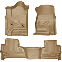 Husky Liners 2015 Chevy/GMC Tahoe/Yukon WeatherBeater Combo Tan Floor - Mats