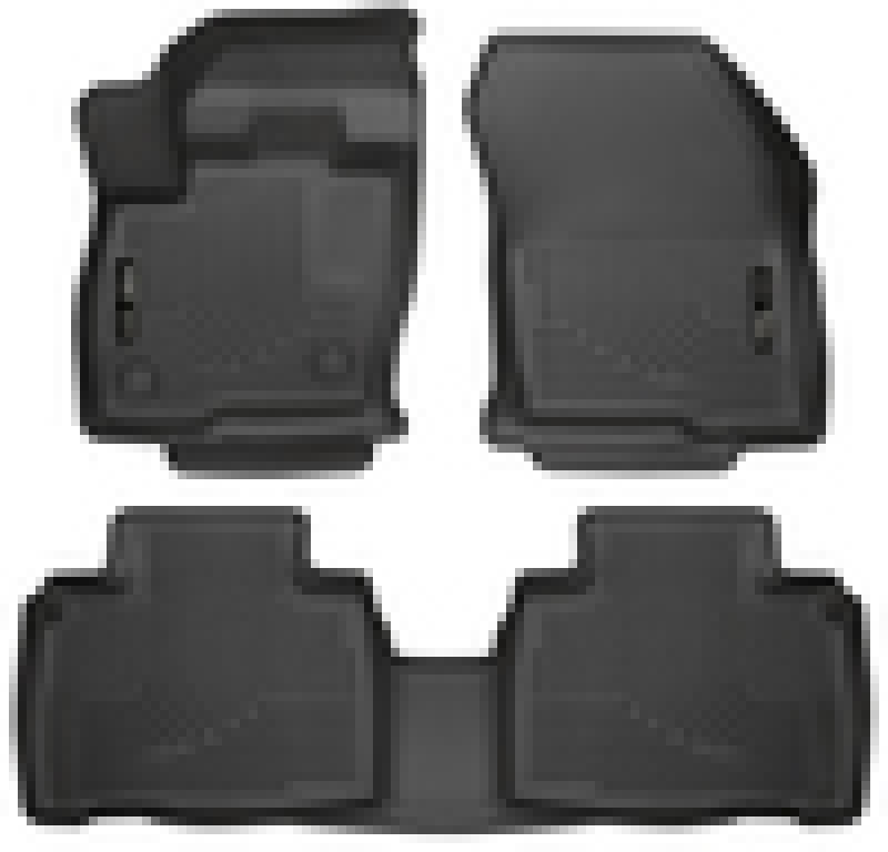 Husky Liners 2015 Ford Edge WeatherBeater Front & 2nd Row Combo Black Floor - Mats