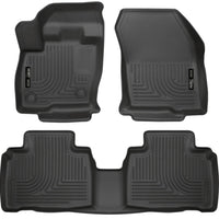 Husky Liners 2015 Ford Edge WeatherBeater Front & 2nd Row Combo Black Floor - Mats