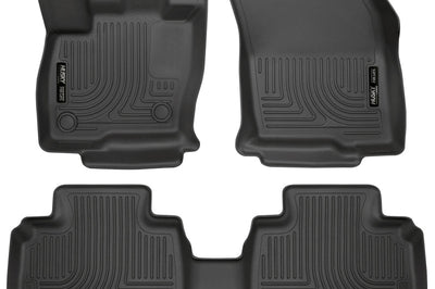 Husky Liners 2015 Ford Edge WeatherBeater Front & 2nd Row Combo Black Floor - Mats