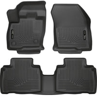 Husky Liners 2015 Ford Edge WeatherBeater Front & 2nd Row Combo Black Floor - Mats