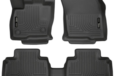 Husky Liners 2015 Ford Edge WeatherBeater Front & 2nd Row Combo Black Floor - Mats