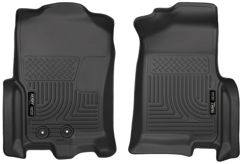 Husky Liners 2015 Ford Expedition/Lincoln Navigator WeatherBeater Front Black Floor - Mats