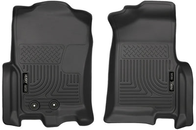 Husky Liners 2015 Ford Expedition/Lincoln Navigator WeatherBeater Front Black Floor - Mats