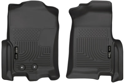 Husky Liners 2015 Ford Expedition/Lincoln Navigator WeatherBeater Front Black Floor - Mats