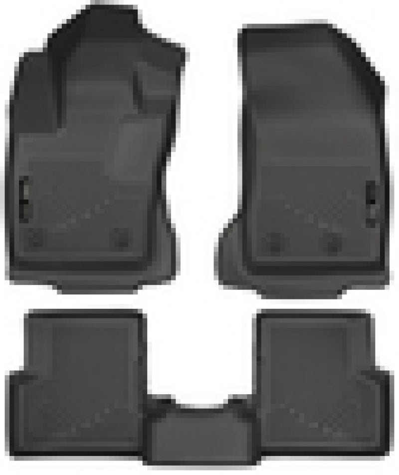 Husky Liners 2015 Jeep Renegade Weatherbeater Black Front and Second Row Floor - Mats