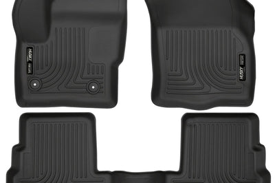 Husky Liners 2015 Lincoln MKC WeatherBeater Black Front & Second Seat Floor Liner - Mats