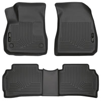 Husky Liners 2016 Chevy Malibu Weatherbeater Black Front & 2nd Seat Floor (Footwell Coverage) - Mats