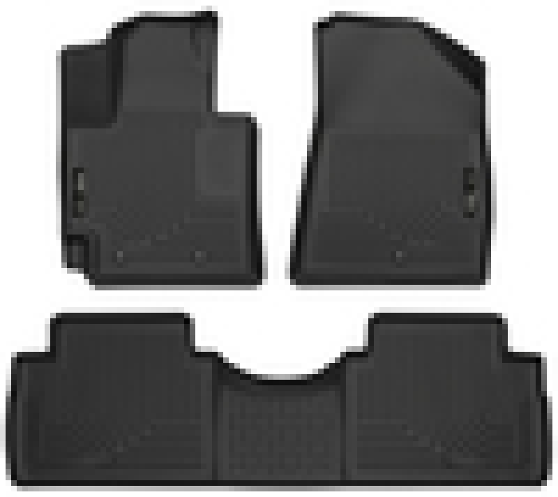 Husky Liners 2016 Kia Soul Weatherbeater Black Front & 2nd Seat Floor (Footwell Coverage) - Mats