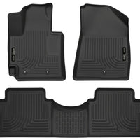 Husky Liners 2016 Kia Soul Weatherbeater Black Front & 2nd Seat Floor (Footwell Coverage) - Mats
