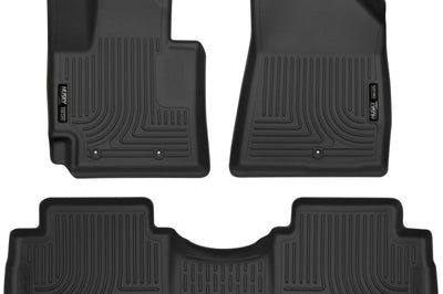 Husky Liners 2016 Kia Soul Weatherbeater Black Front & 2nd Seat Floor (Footwell Coverage) - Mats