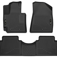 Husky Liners 2016 Kia Soul Weatherbeater Black Front & 2nd Seat Floor (Footwell Coverage) - Mats